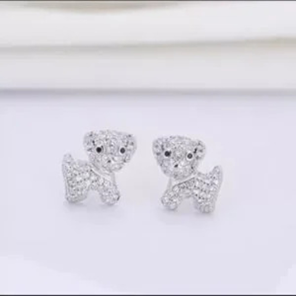 Cute Puppy Dog?Earring?Stud